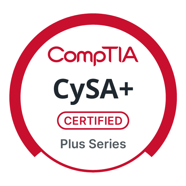 CompTIA CySA+ ce badge
