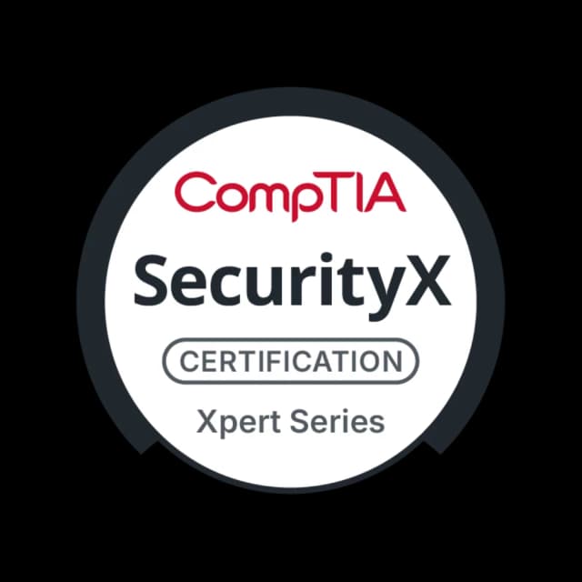 CompTIA SecurityX badge