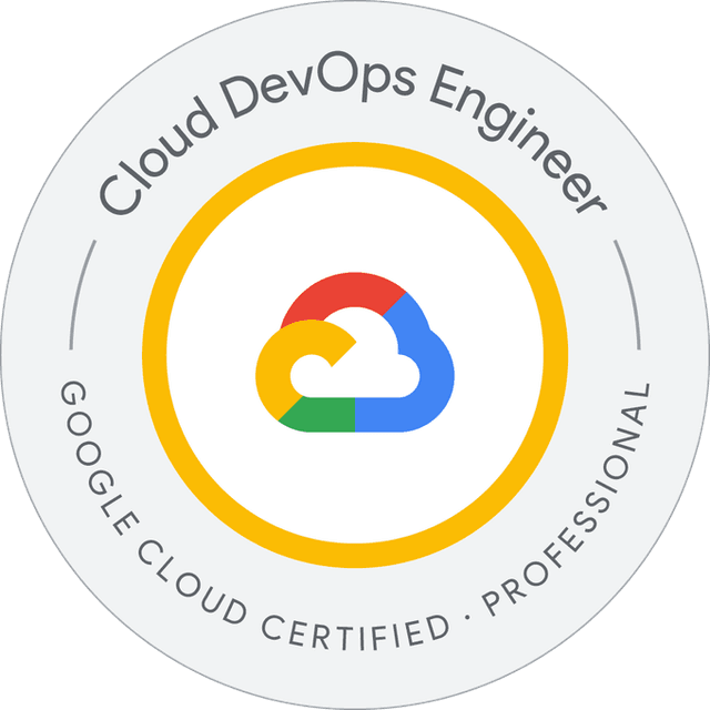 Professional Cloud DevOps Engineer badge