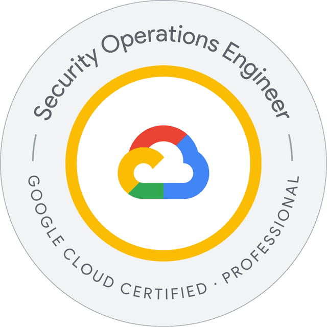 Professional Security Operations Engineer badge