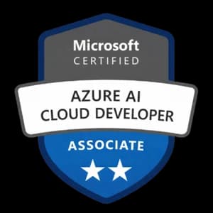 Microsoft Certified Azure AI Cloud Developer Associate badge