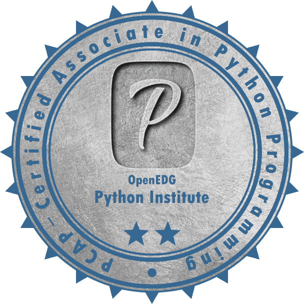PCAP Certified Associate in Python Programming badge
