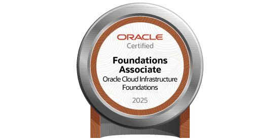Oracle Cloud Infrastructure Foundations Associate badge