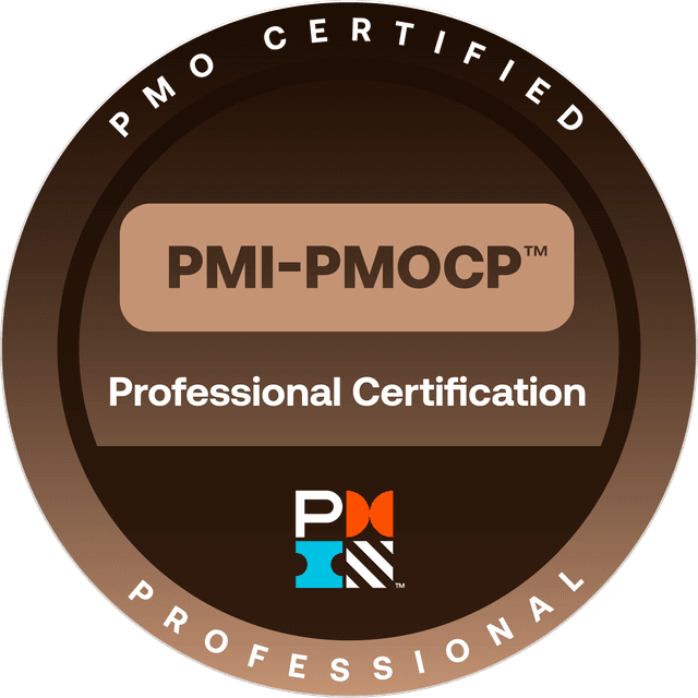 PMI PMO Certified Professional PMI PMOCP badge