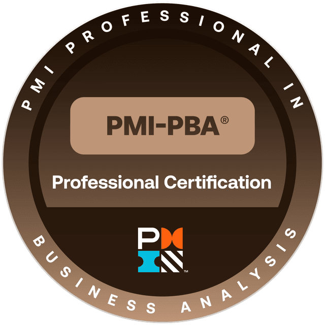 PMI Professional in Business Analysis PMI PBA badge